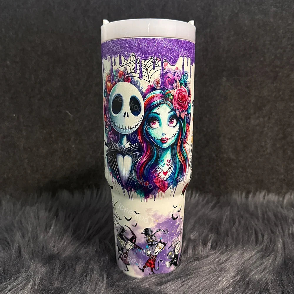 Sally x Jack Skellington 40oz Tumbler
