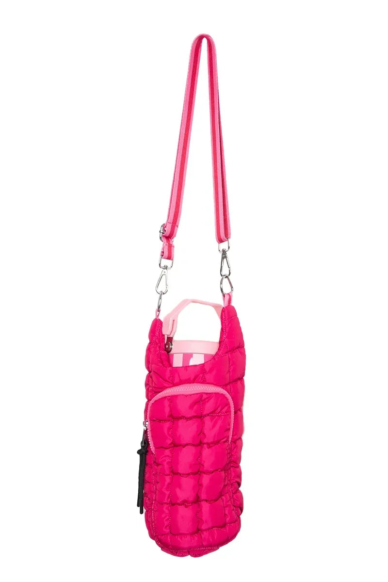 Hot Pink Two-Toned Water Bottle Holder