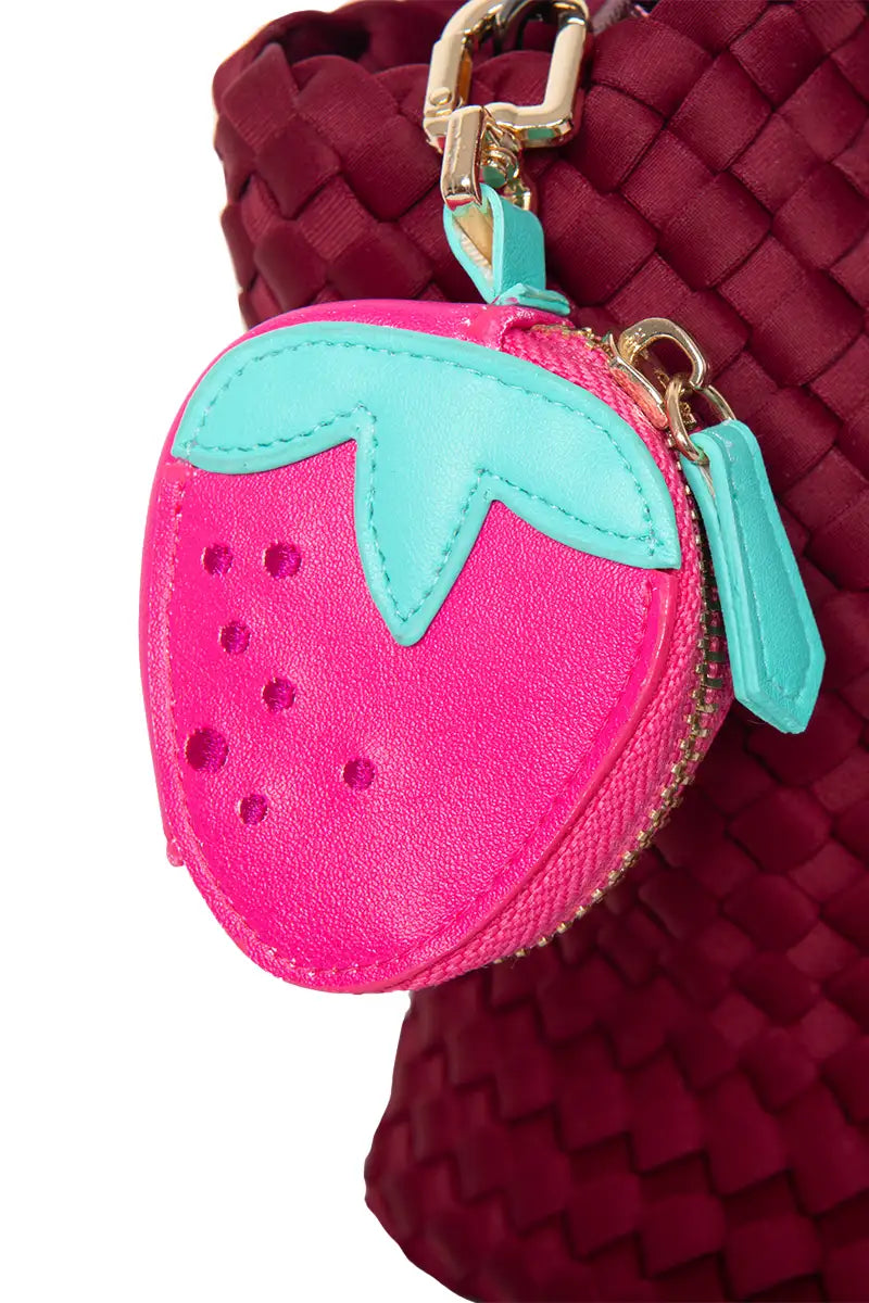 Strawberry Coin Holder Bag Charm