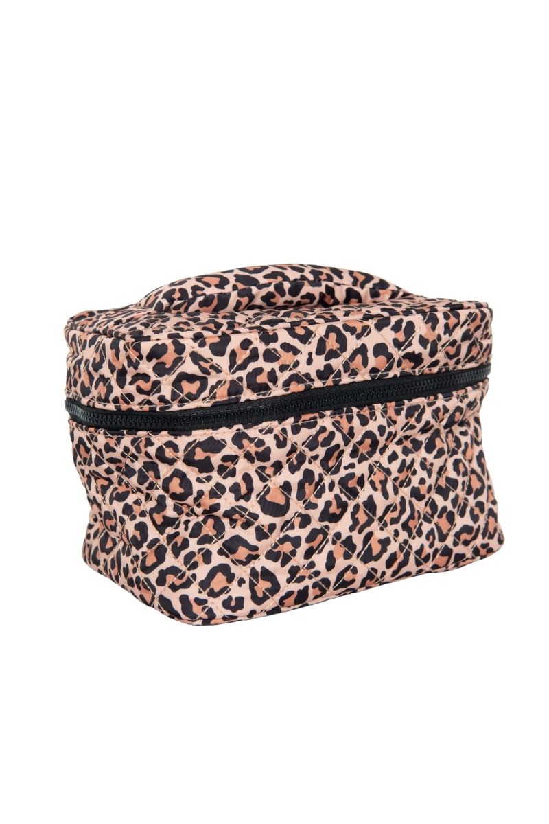 Brown Leopard Makeup Bag Travel