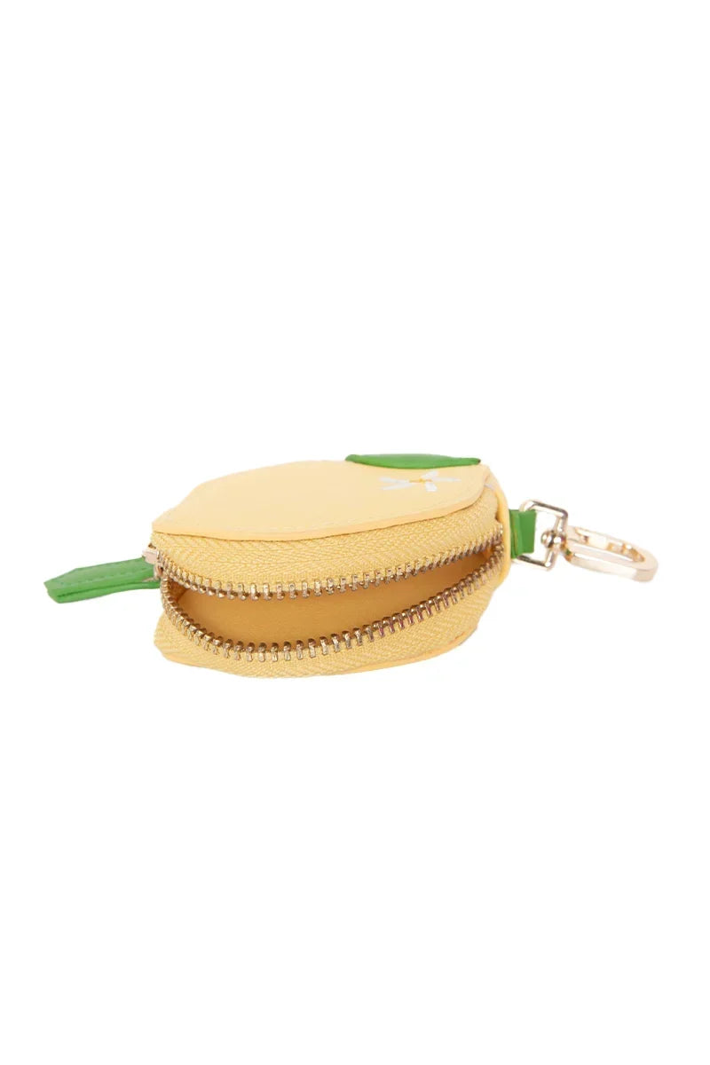 Zesty Lemon Coin Purse Keychain