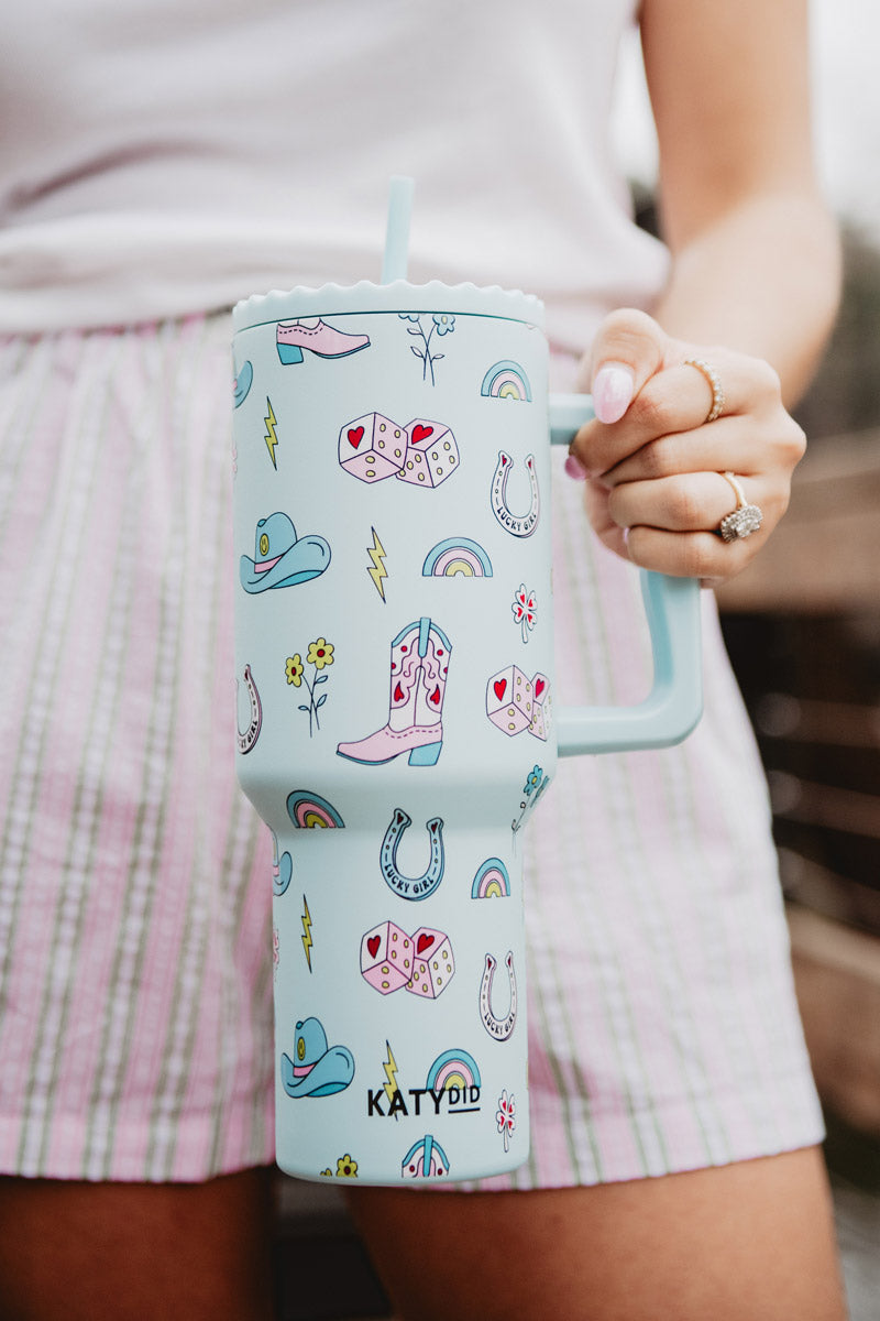 Lucky Girl Western 38 Oz Tumbler