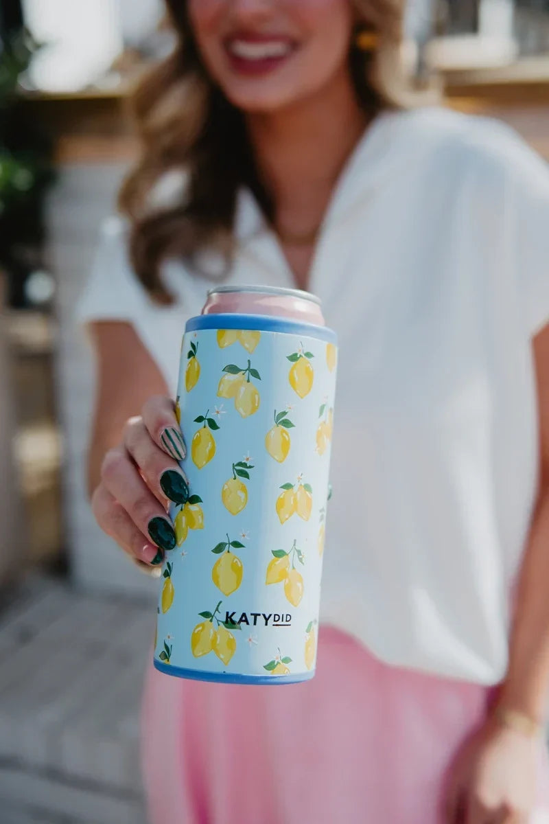 Zesty Lemons Slim Can Cooler
