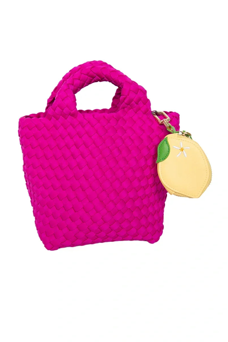 Zesty Lemon Coin Purse Keychain