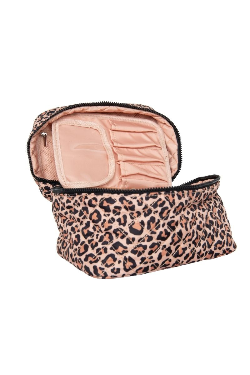 Brown Leopard Makeup Bag Travel
