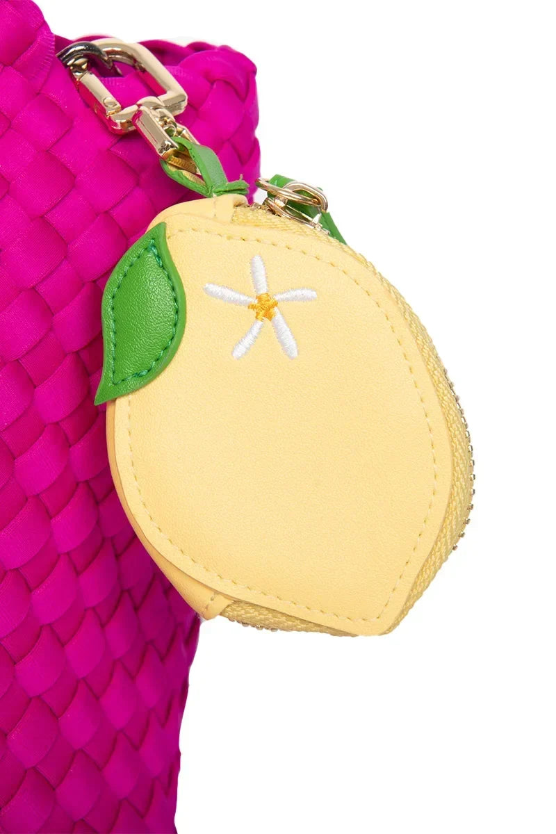 Zesty Lemon Coin Purse Keychain