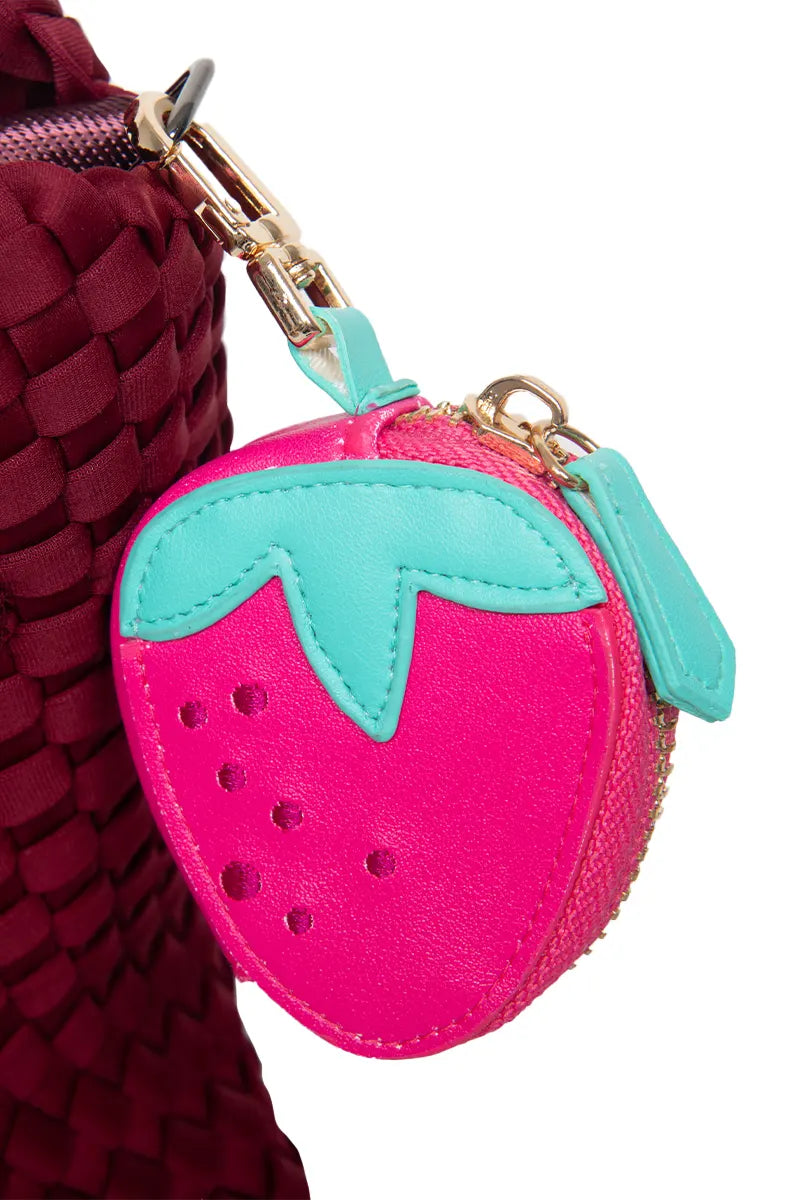 Strawberry Coin Holder Bag Charm