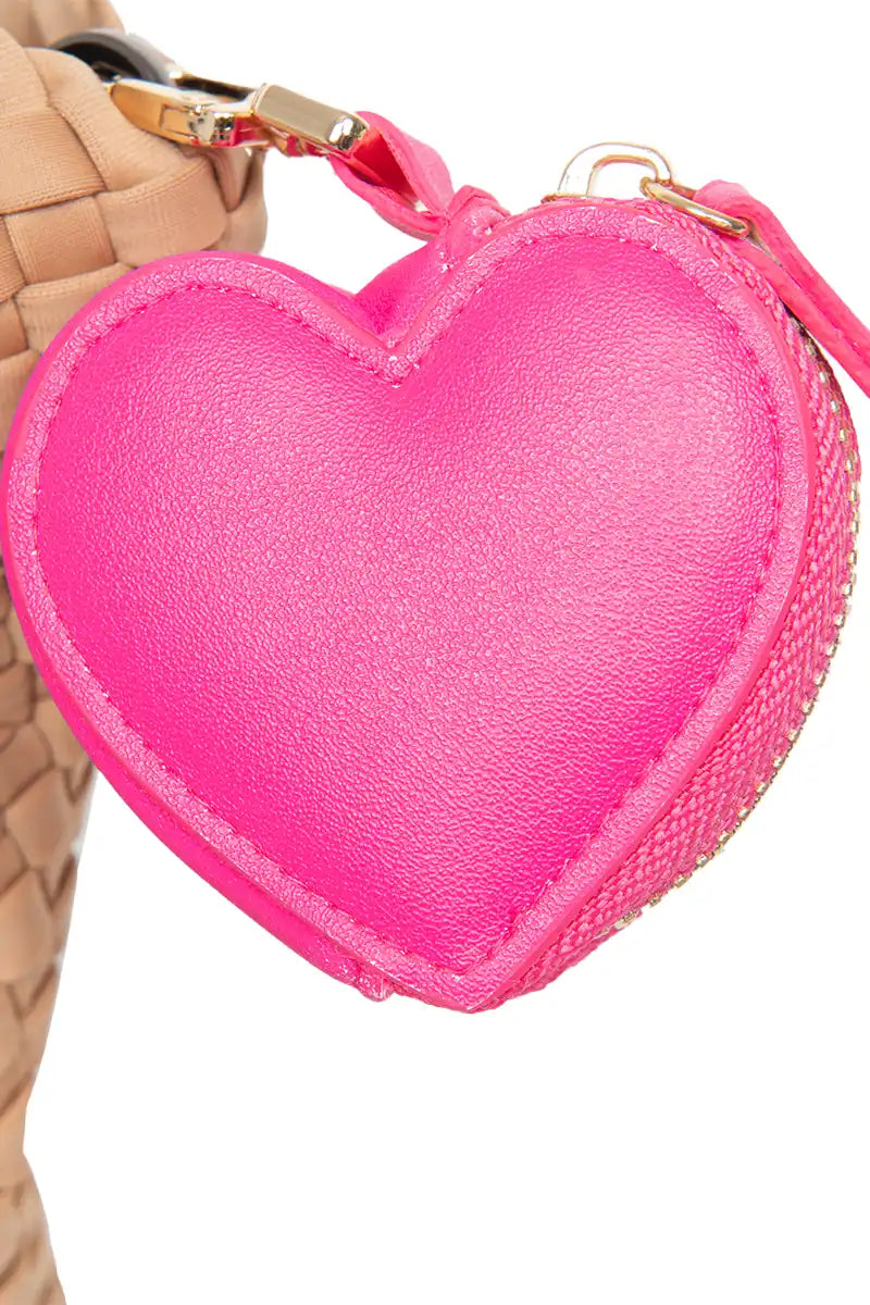 Heart Coin Purse Keychain