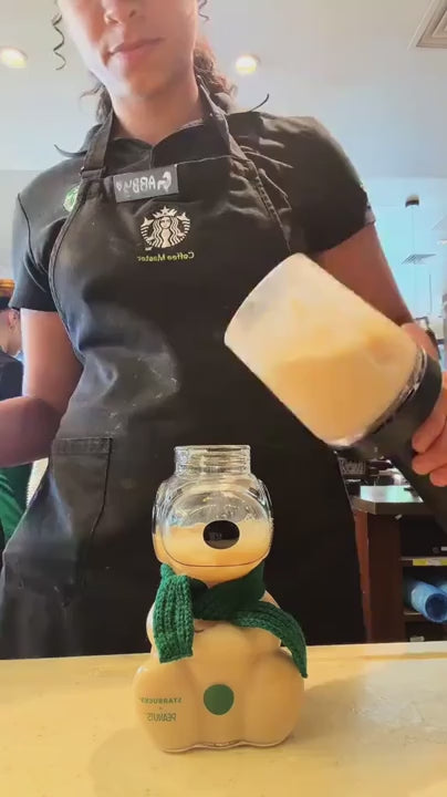 Snoopy Glass Cup with Beanie Lid