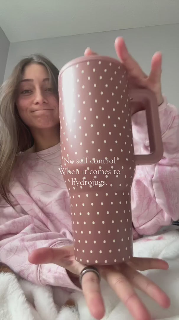 Polka Dot 40oz Traveler Tumbler