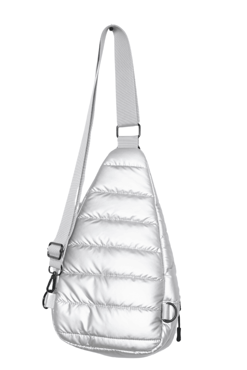 Silver Metallic Women's Sling Bag